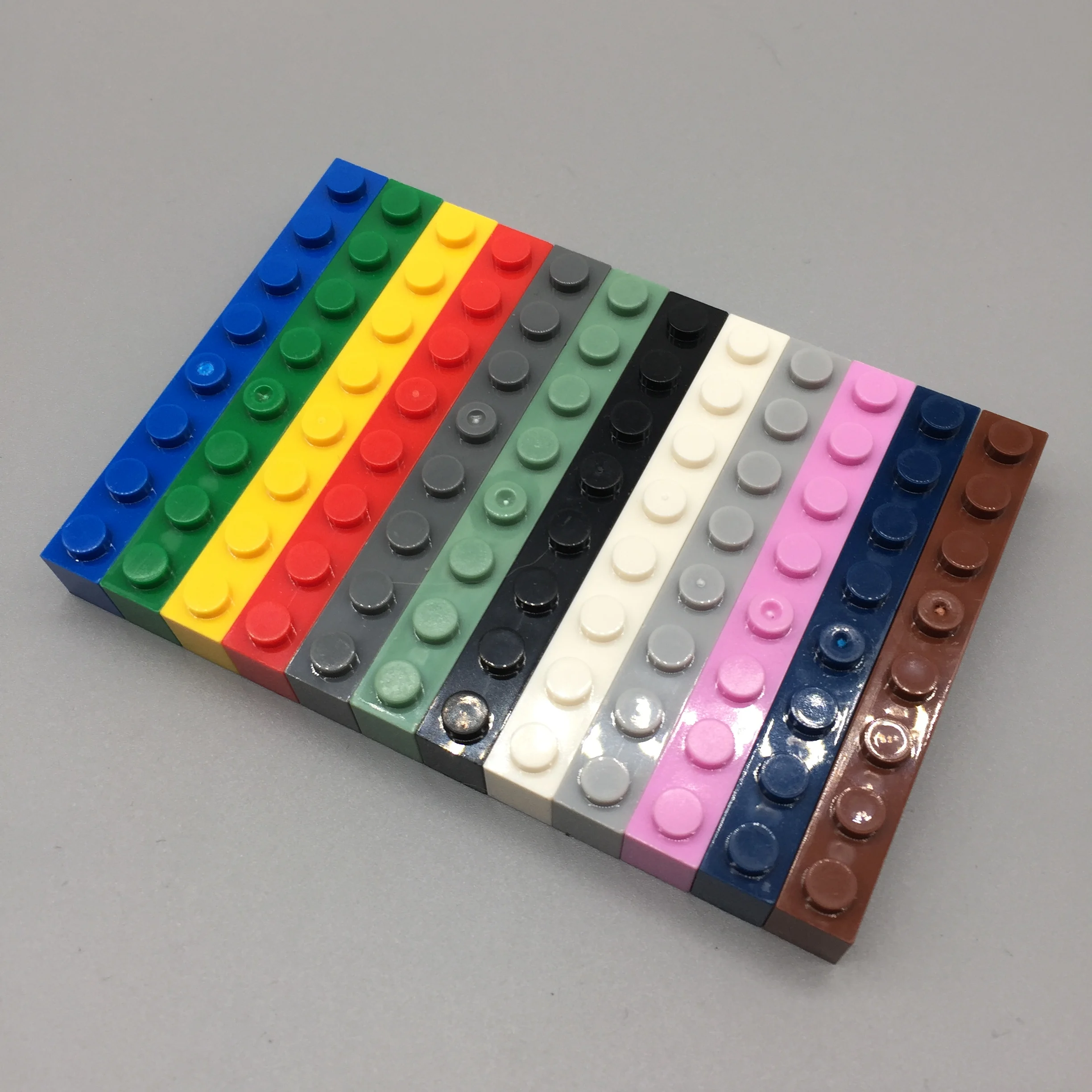 Строительные блоки MOC 1X8 толстый кирпич детали аксессуары набор сделай сам