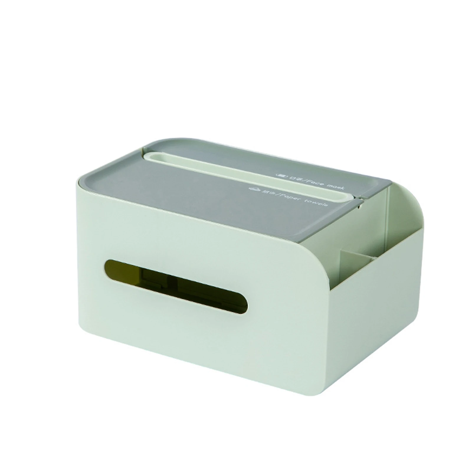 

Hot Multifunctional Tissue Box Remote Control Face-Cover Storage Box for Home Living Room