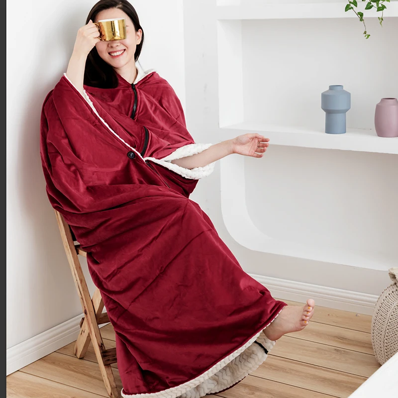 Зимнее бархатное теплое одеяло Beibei однотонное двустороннее высококачественное