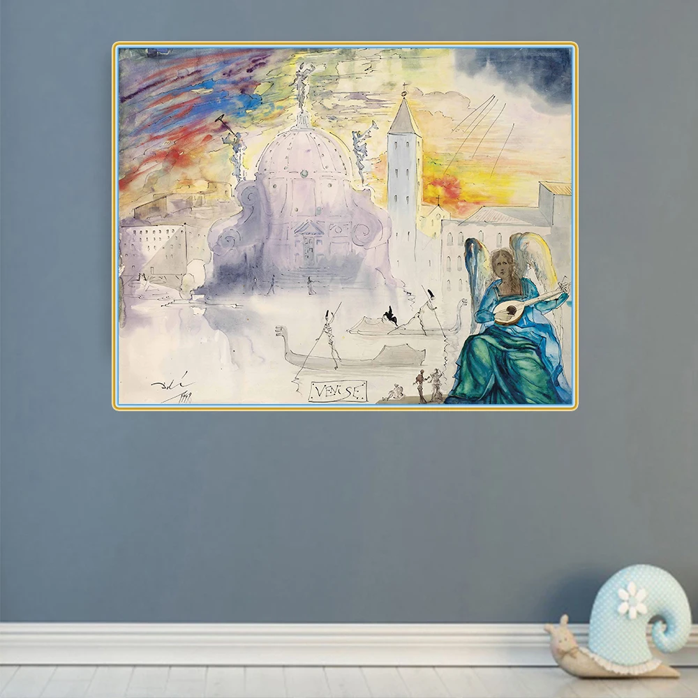 Citon Salvador Dali venvenise Canvas холст искусство картина маслом художественное оформление