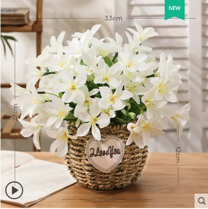 Имитация искусственного цветка украшенные цветами в горшках гостиная магазин