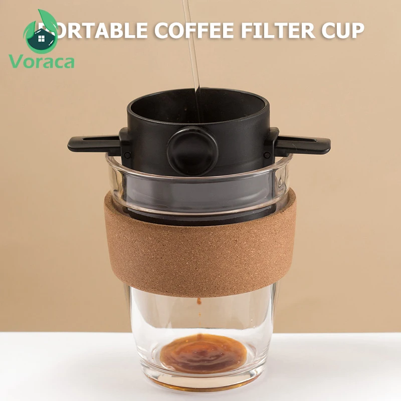 

Portable Stainless Steel Coffee Filter Foldable Drip Coffee Tea Holder Easy Clean Reusable Paperless Pour Dripper Coffee Over