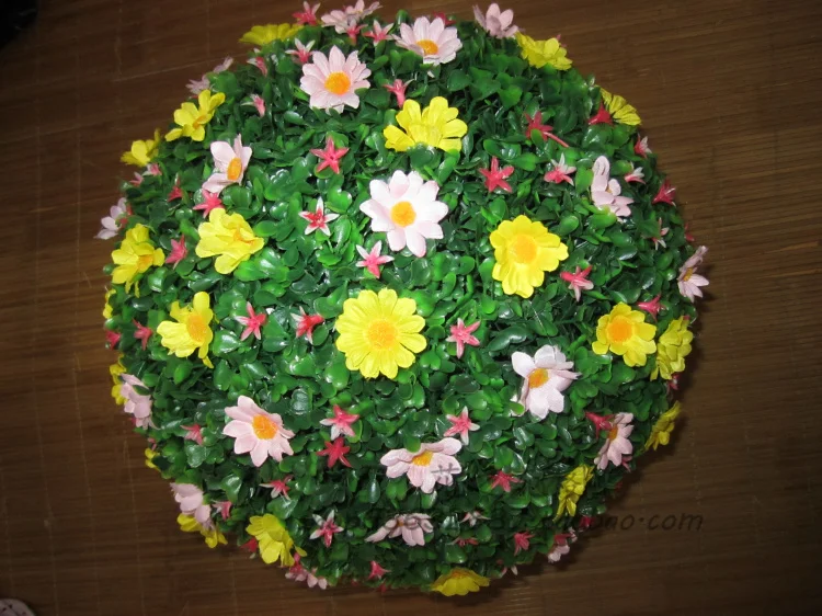 Зеленый травяной шар пластмассовое растительное украшение вечерние украшения