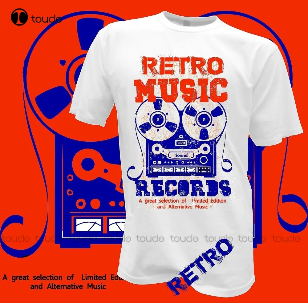 

Модная популярная футболка в стиле ретро с музыкой, Винтажная футболка для подростков в стиле унисекс, 1158