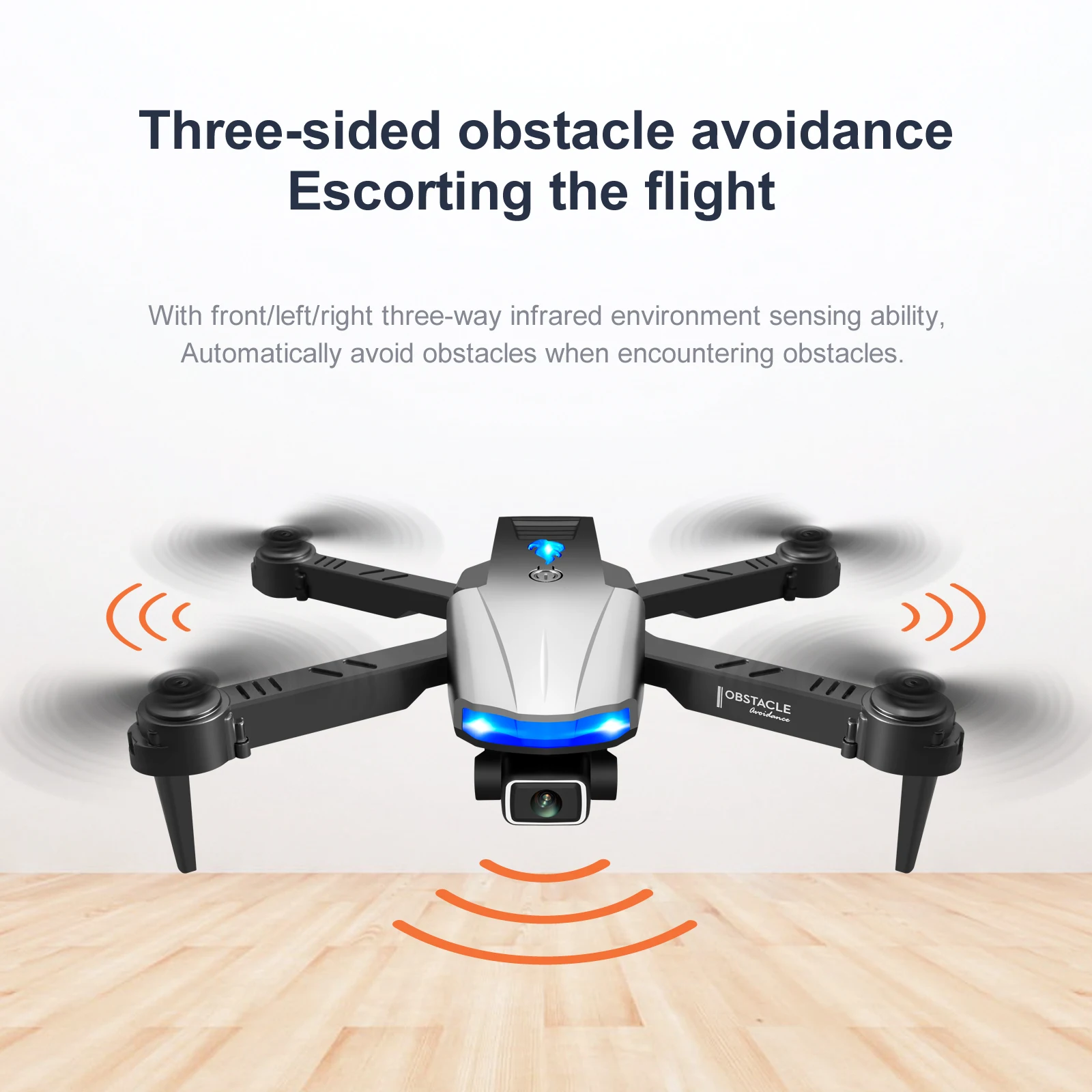 S85 Pro Rc Mini Drone 4k Profesional HD Dual Camera Fpv Drones With Infrared Obstacle Avoidance Helicopter Quadcopter Toys | Игрушки и