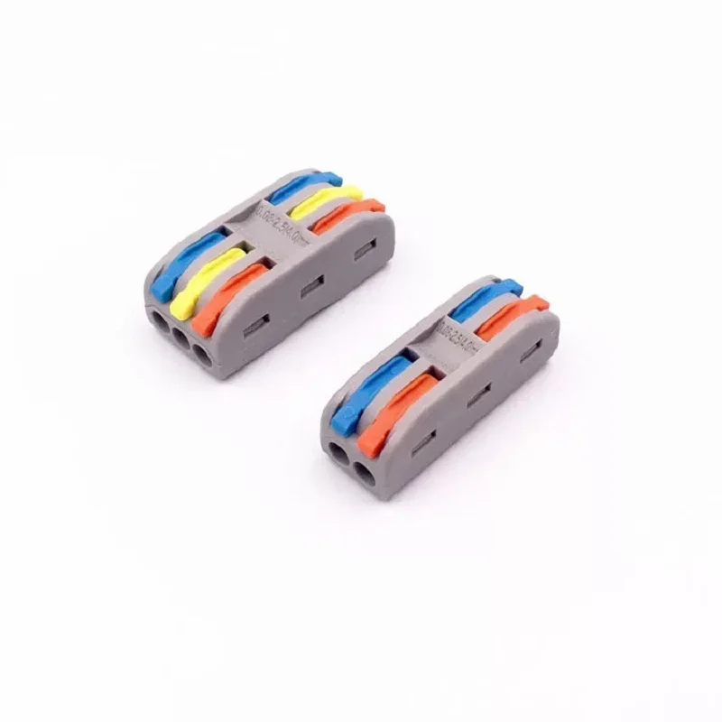 50 шт. разъемы быстрого монтажа SPL 2 3 компактный проводки клемма 0 08 2.5mm2 30 два и