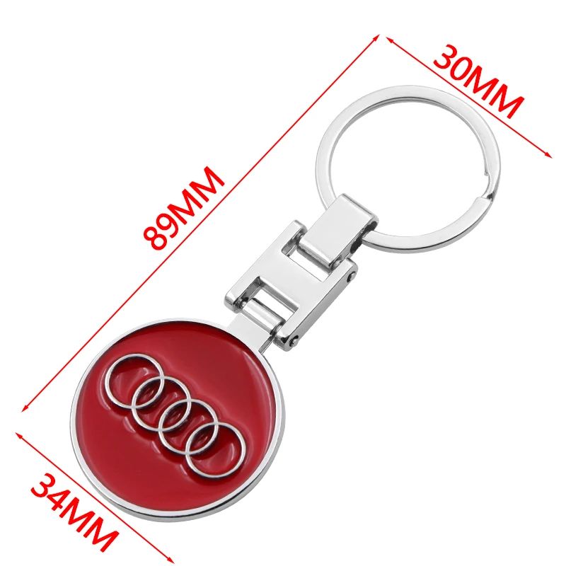 1 шт. автомобильный брелок двухсторонний ключ из металлического сплава кольцо
