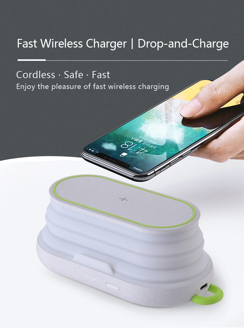 3 в 1 Беспроводное быстрое зарядное устройство Qi 5 Вт Cargador Type C для Huawei foriPhone 8 8plus XS Max