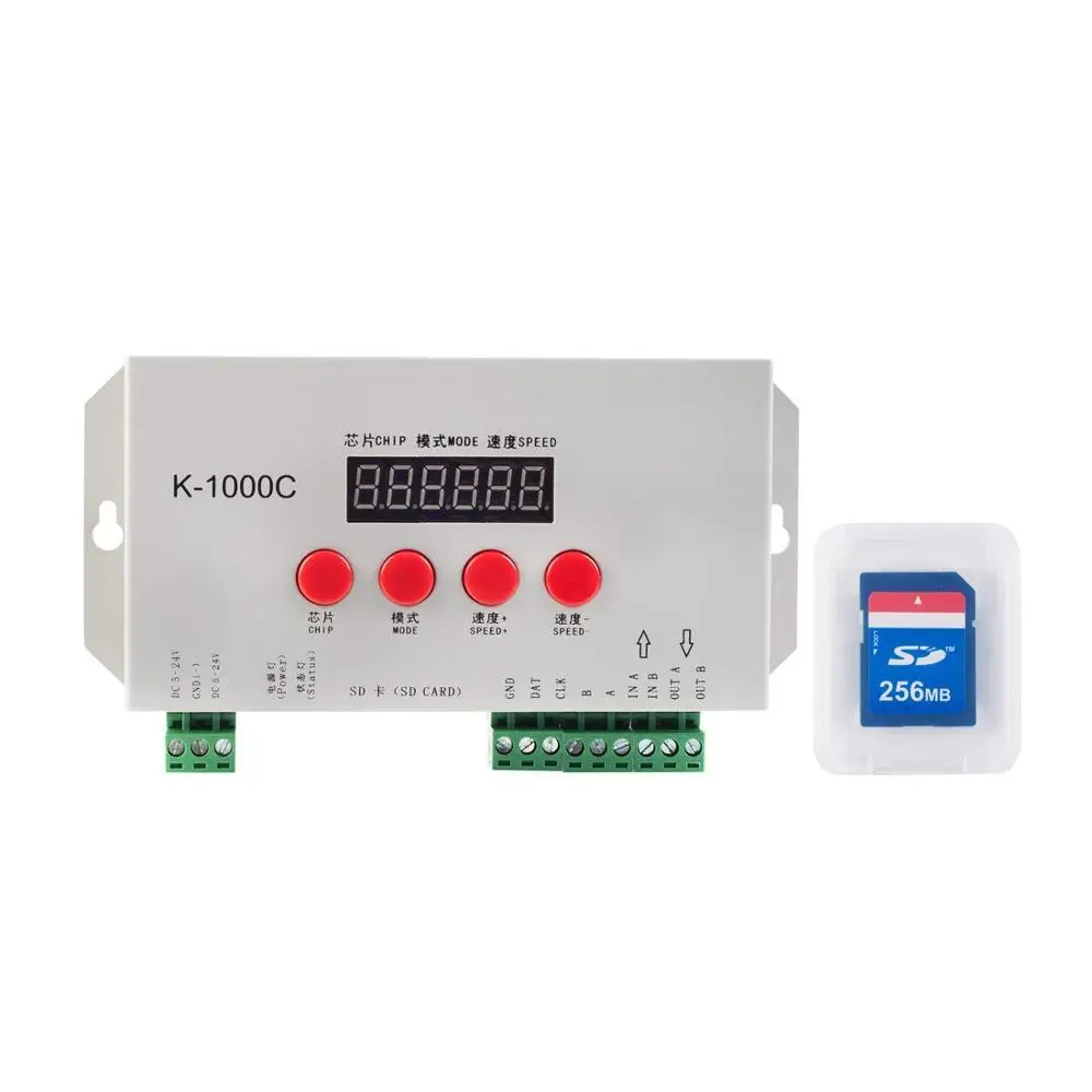 Лампа-контроллер K1000C WS2812B WS2811 APA102 T1000S WS2813 2048 пикселей |