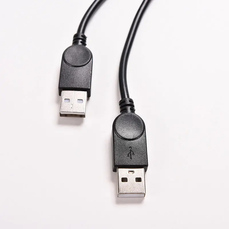 1 шт. USB 2 0 A Female to Dual Мужской адаптер питания Y сплиттер кабель Шнур