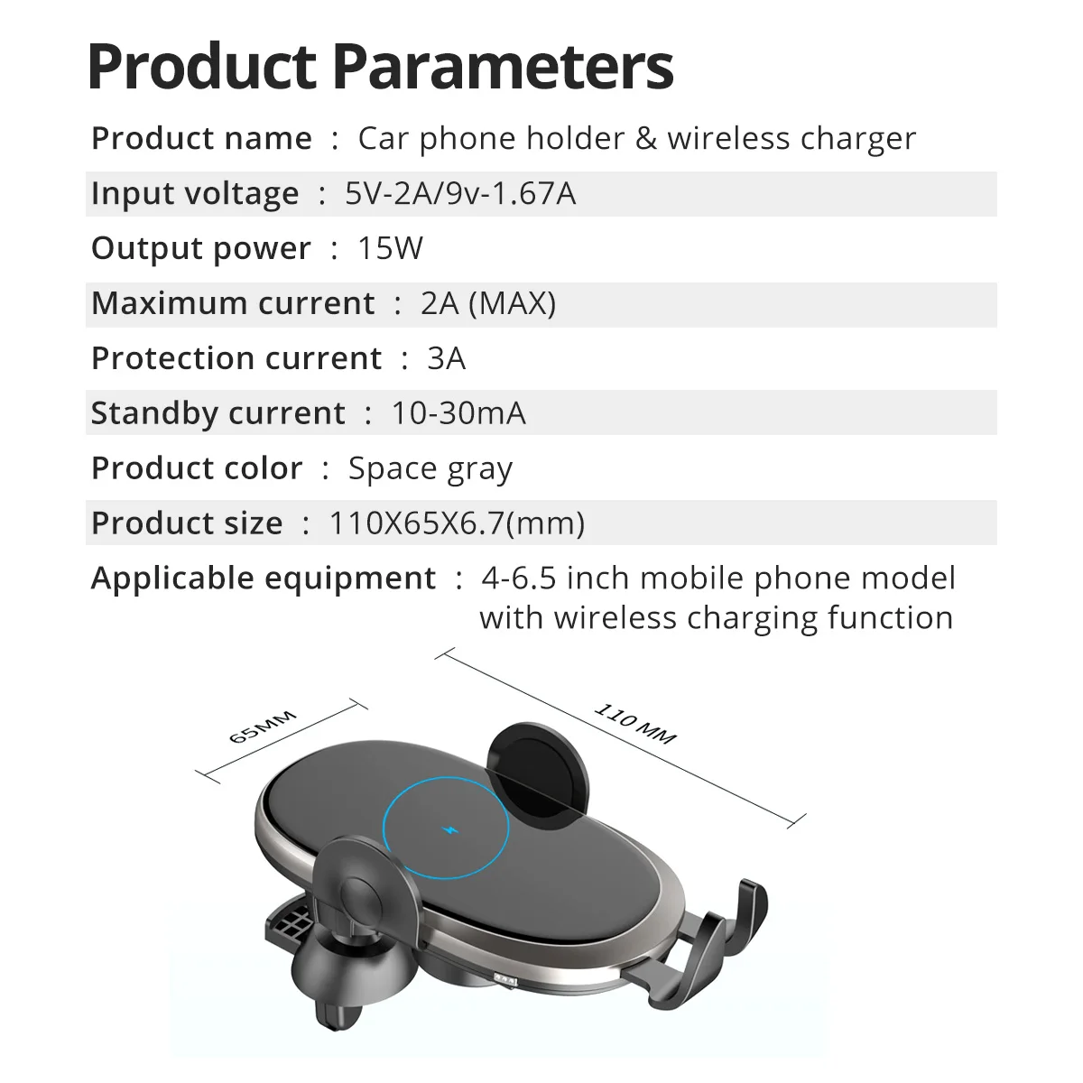 car wireless charger holder 15w qi fast charge charger for iphone 12 11 samsung s20 s10 usb infrared sensor phone holder mount free global shipping