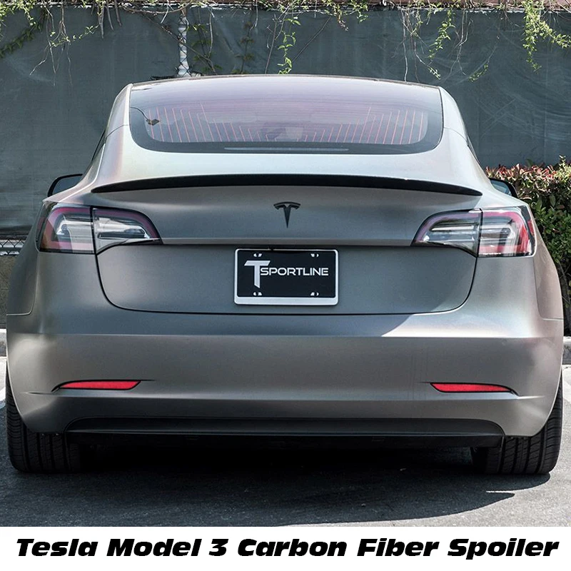 Для TESLA Производительность Модель 3 спойлер Стандартный диапазон модель запас