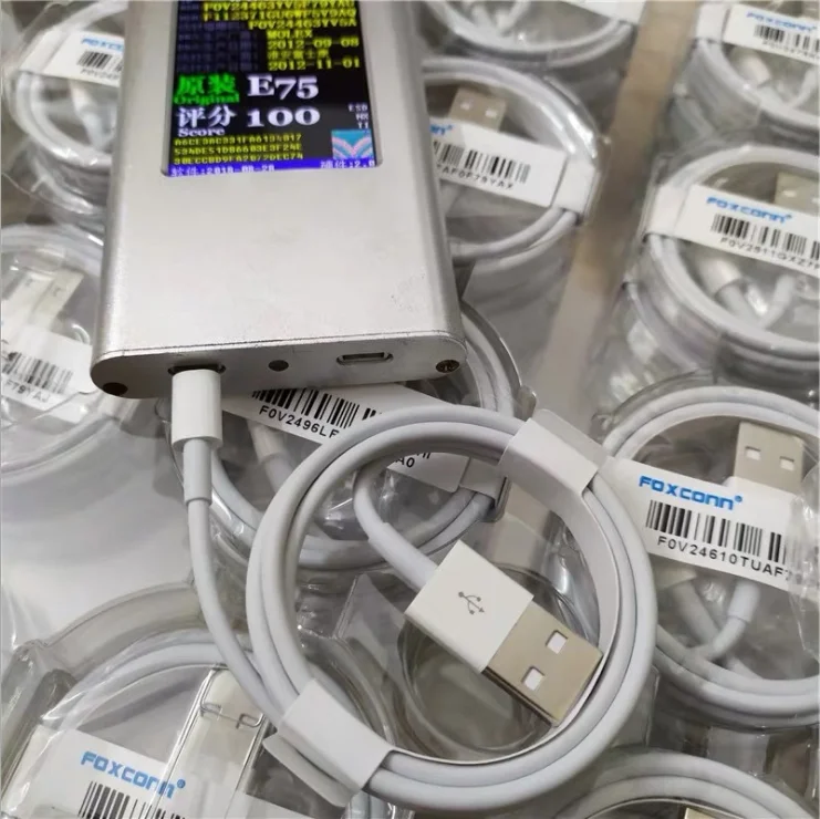 

10 шт./лот 1 м/3 фута E75 от Foxconn Chip OD: 3,0 мм USB-кабель для зарядки и передачи данных с новой розничной упаковкой зеленая этикетка