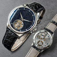 sugess tourbillon master mens watch 2020 blue goldstone limited edition luxury business watches father gift seagull movement
