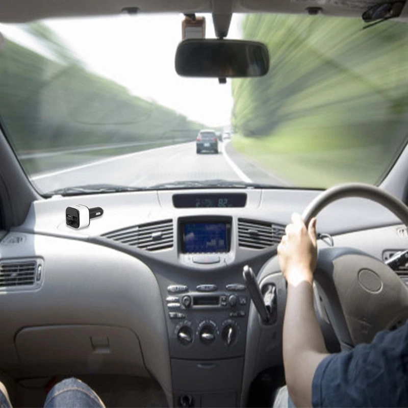 Bluetooth fm-передатчик для автомобиля 6 цветов светодиодный беспроводной