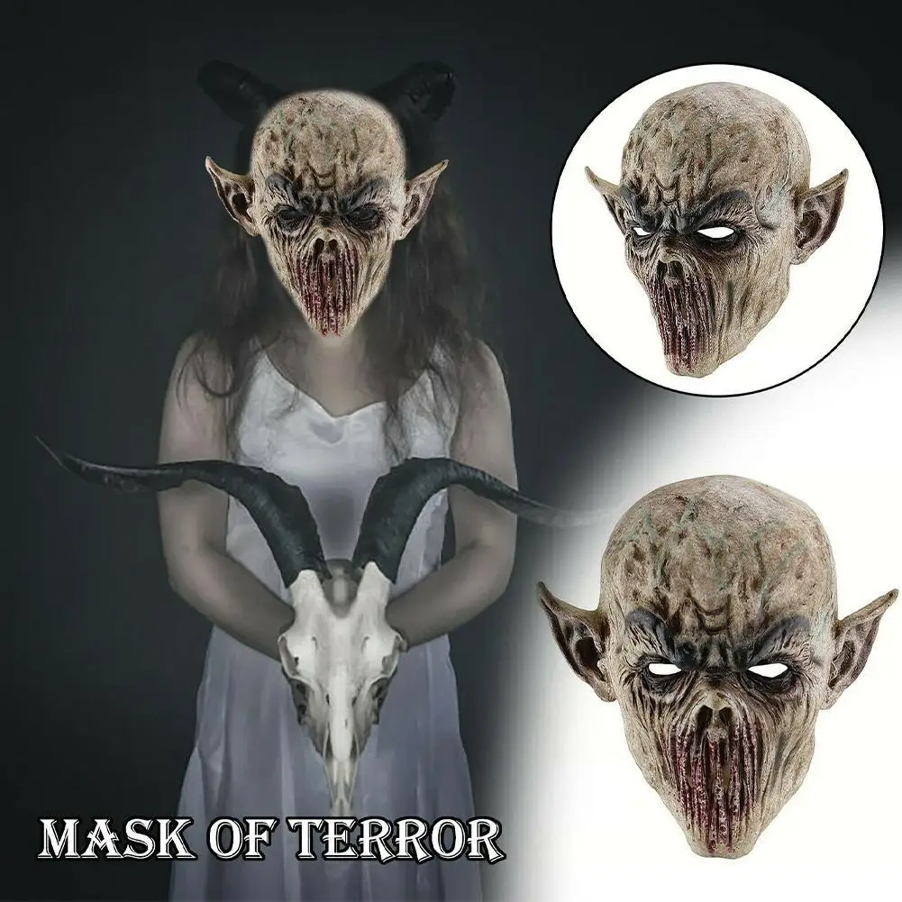 Страшная кричащая маска реквизит Хэллоуин Искусственные демоны необычное