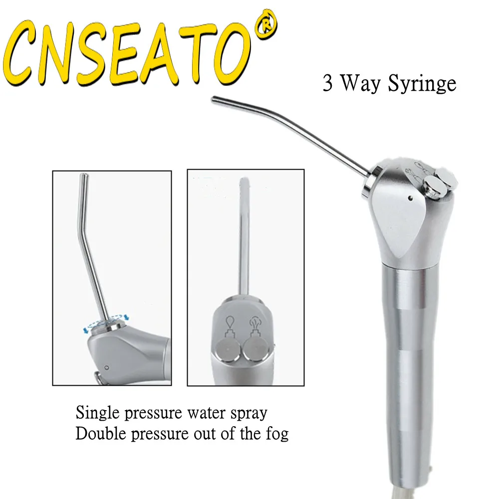 Dental Turbine Unit Handpiece Work Air Compressor Metal Portable 3 Way Syring Spray Dentistry Lab Weak Suction Controller Tools | Красота и