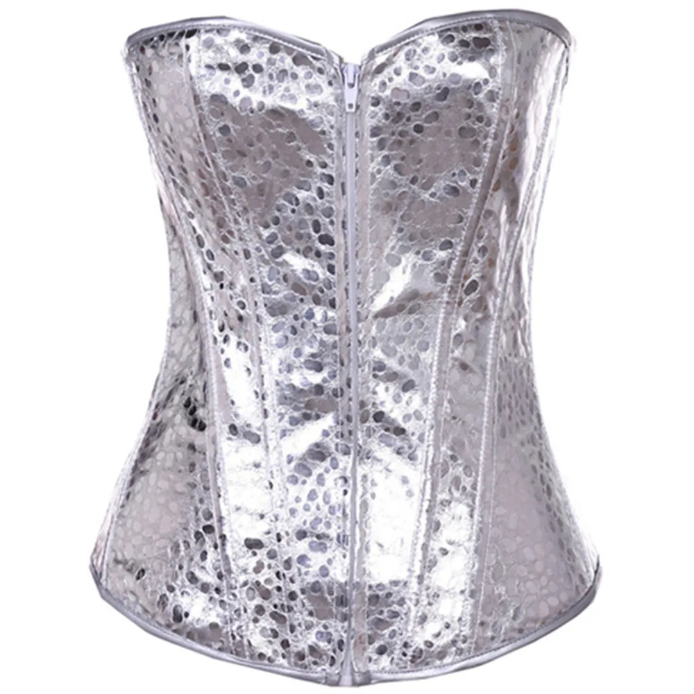 S-6XL пикантные цвета: золотистый серебристый блеск для застёжки-молнии из ПВХ