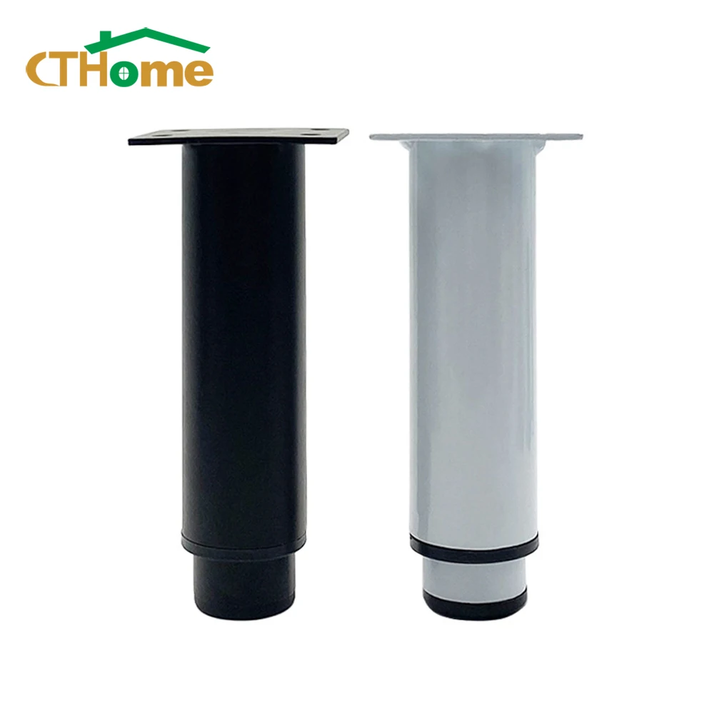 

4pcs Adjustable Legs for Metal Furniture Sofa Foot Black White for TV Stand Dressing Coffee Table Bedside Thickened Cabinet Feet