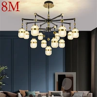 8m brass pendant light contemporary luxury led branch lamp fixtures for home dining living room decoration