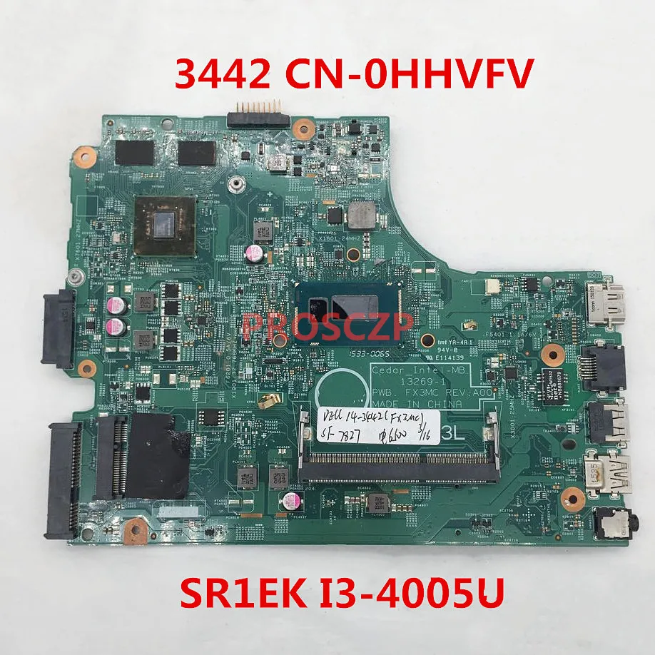 Бесплатная доставка материнской платы для ноутбука 3442 дюйма 3542 HHVFV PWB. FX3MC REV:A00 с