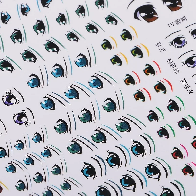 1 лист наклеек для глаз Водные Наклейки Аксессуары куклы сделай сам кукол Пастера