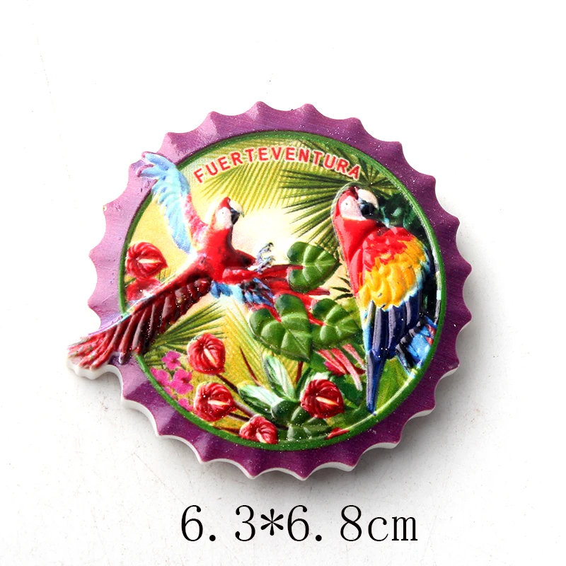 1 шт. Горячий смолы 3D магнит для холодильника Fuerteventura Madrid Испания сувенир Наклейка на магнитный холодильник для домашнего декора.