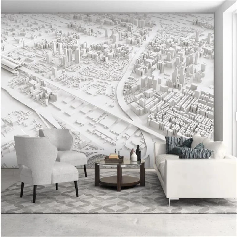 Фреска обои papel де parede Мур фон 3d carte Two Tone каллиграфия home decor папье панно |