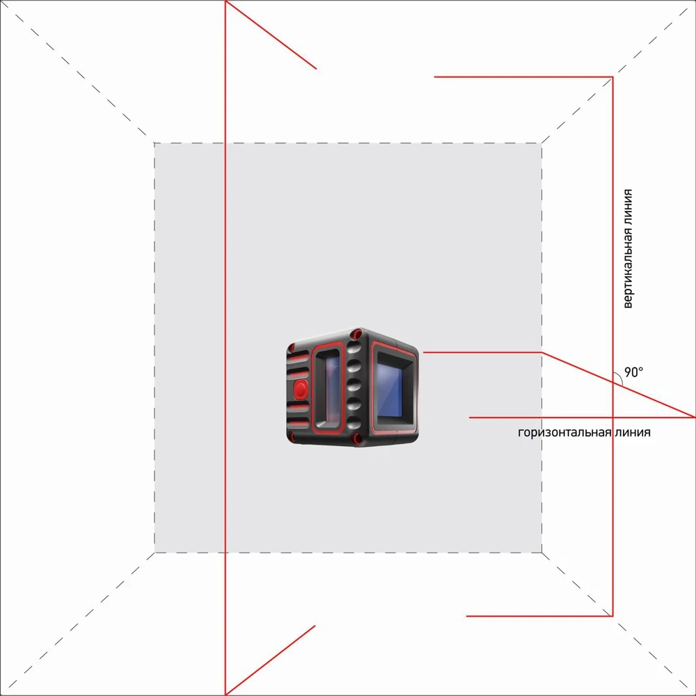Лазерный уровень ADA Cube 3D Basic Edition 1.5А 65x65x65мм до 20м измерительный инструмент для строительства оптические приборы здания инструменты.