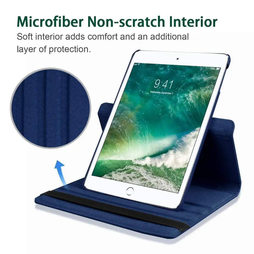 Чехол для Apple iPad Air 2/iPad 6 (2014) из искусственной кожи откидной смарт-стенд