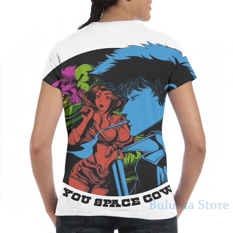 Футболка Cowboy Bebop с надписью See you Space от Alessandra Cioni мужская женская модная футболка