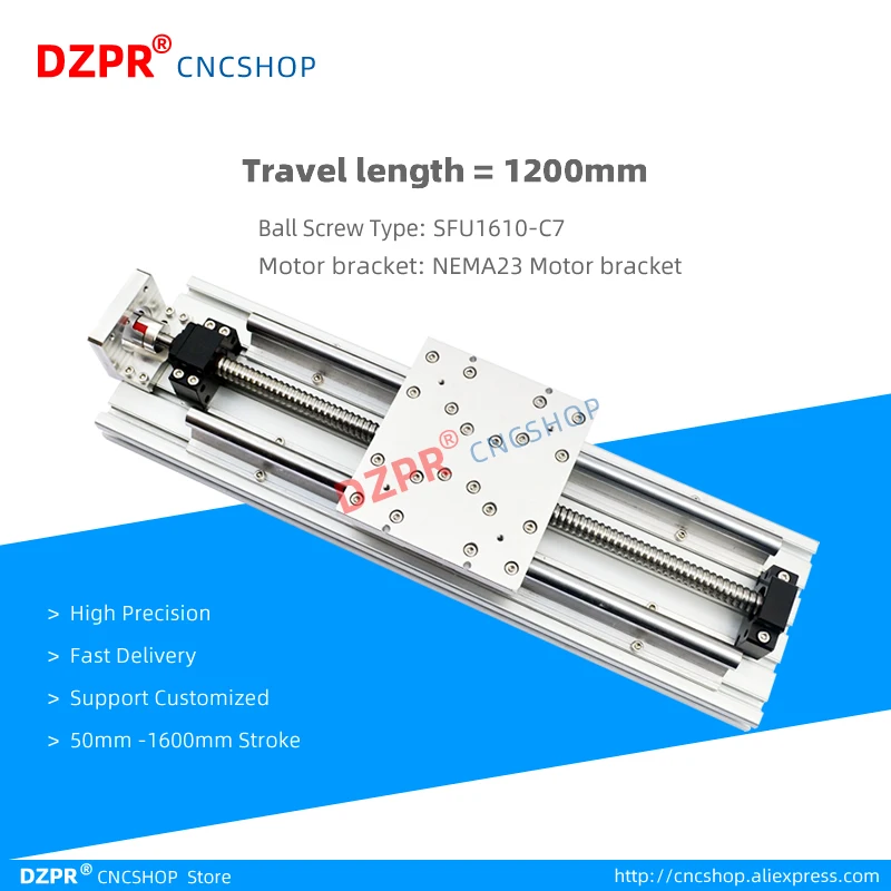 DIY CNC часть 1200 мм длина перемещения линейный сценический скользящий Модуль модуль