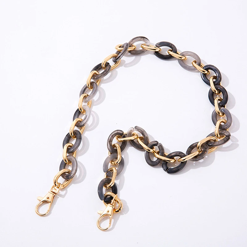 

New Fashion Woman Bag Clutch Chain Detachable Parts Replacement Chain Acrylic Resin Bag Strap Women Shoulder Handle Chain