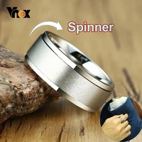 vnox 68mm spinner ring for men stress release accessory classic stainless steel wedding band casual viking rune sport jewelry