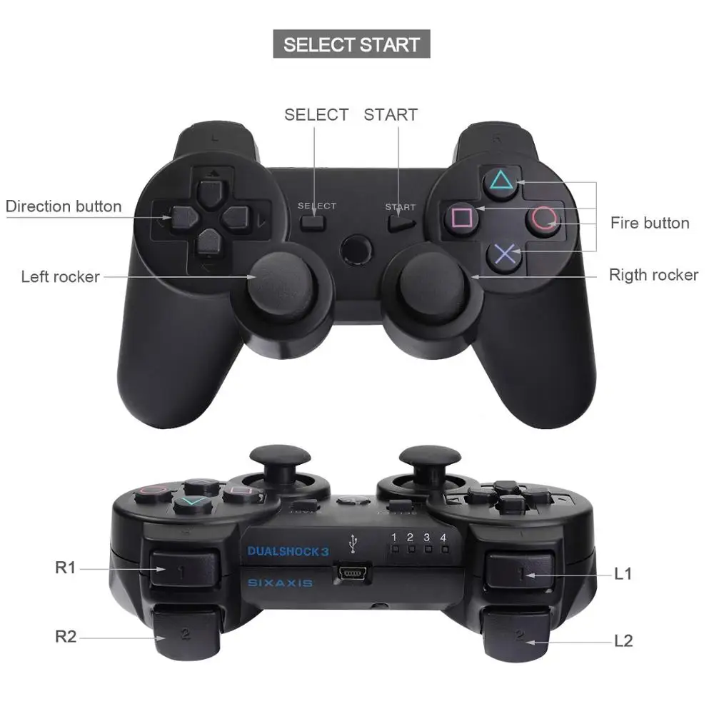 Геймпад беспроводной Bluetooth джойстик для PS3 контроллер Беспроводная консоль Sony
