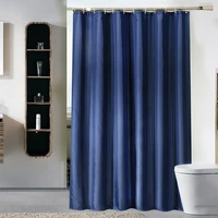 solid color bath curtains white black blue multicolor shower curtain waterproof polyester fabric bathroom accessories with hooks