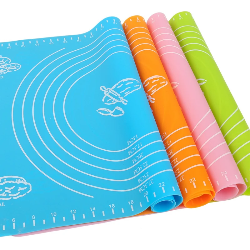 

Baking Accessories 30x40cm Food Grade Silicone Non-stick Dough Mat Pizza Pastry Reusable Kneading Dough Mat Kitchen Items