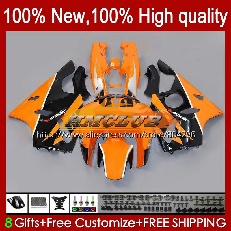 

Корпус для KAWASAKI ZX 636 600CC ZX636 ZX-6R оранжевый черный ZX6R 94 95 96 97 102No.39 ZX600 ZX 6R ZX-636 1994 1995 1996 1997 обтекатель