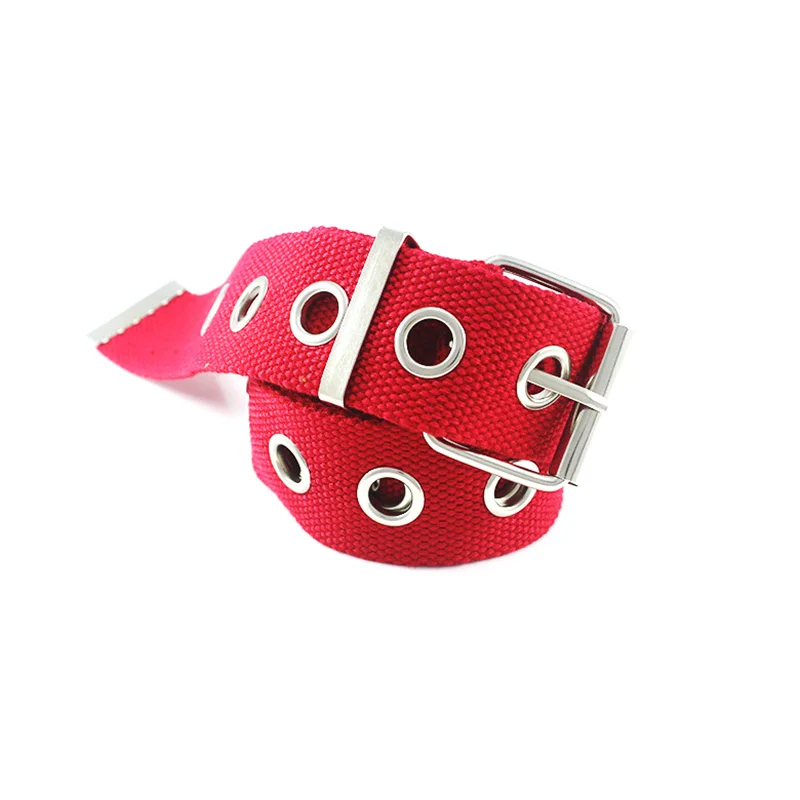 Женский и мужской дизайнерский холщовый пояс Подростковый модный в стиле хип хоп