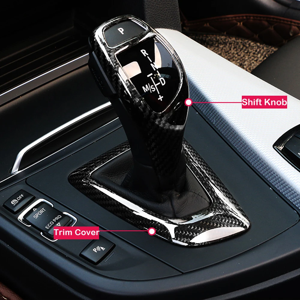 Ручка переключения передач из натурального углеродного волокна накладка на