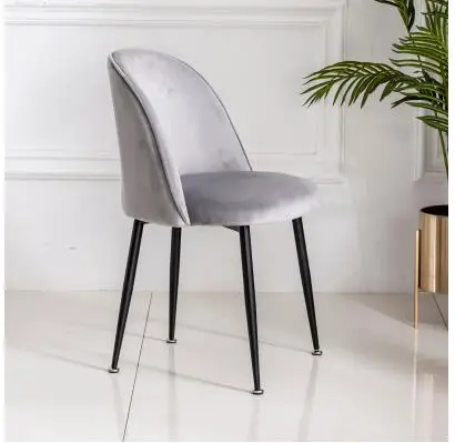 

Nordic ins wind chair modern minimalist nail chair backrest girl heart makeup chair light luxury home net red dining chair