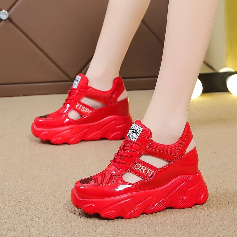 

Women Shoes Fashion Casual Wild Sneakers Trainers Increase height Female Thick Platform Shoes Comfortable shoes