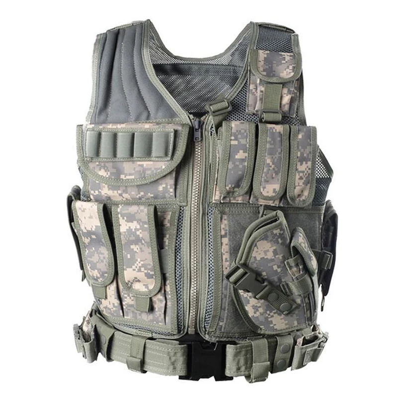 MOLLE Охота тактический жилет оборудования Для мужчин футболка в стиле милитари