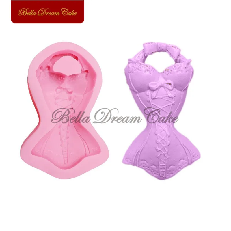 Женская силиконовая форма для платья формы мастики и торта инструменты