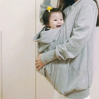thicken pregnant maternity matching family clothing kangaroo for daddy mom hoodie big pocket with baby carrier mummy coat jacket