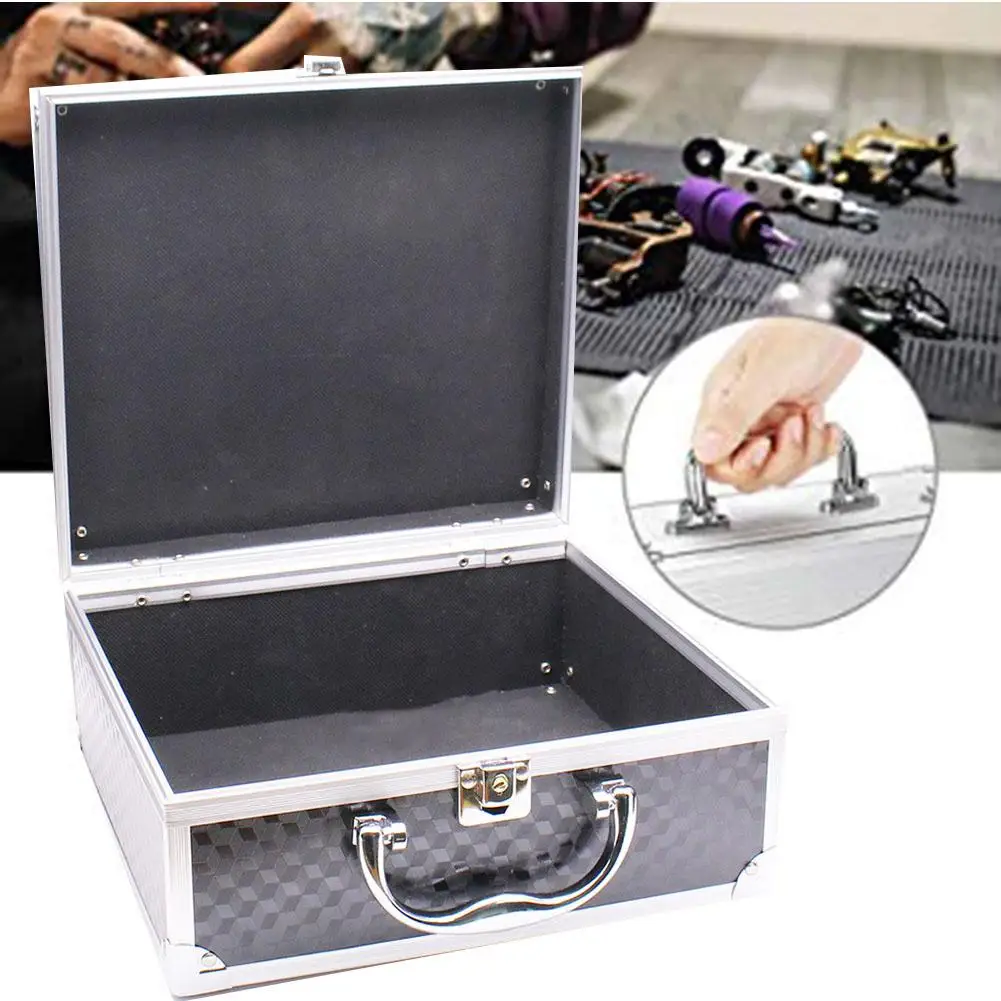 Вращающийся аппарат для татуировок из алюминиевого сплава чехол переноски ручка