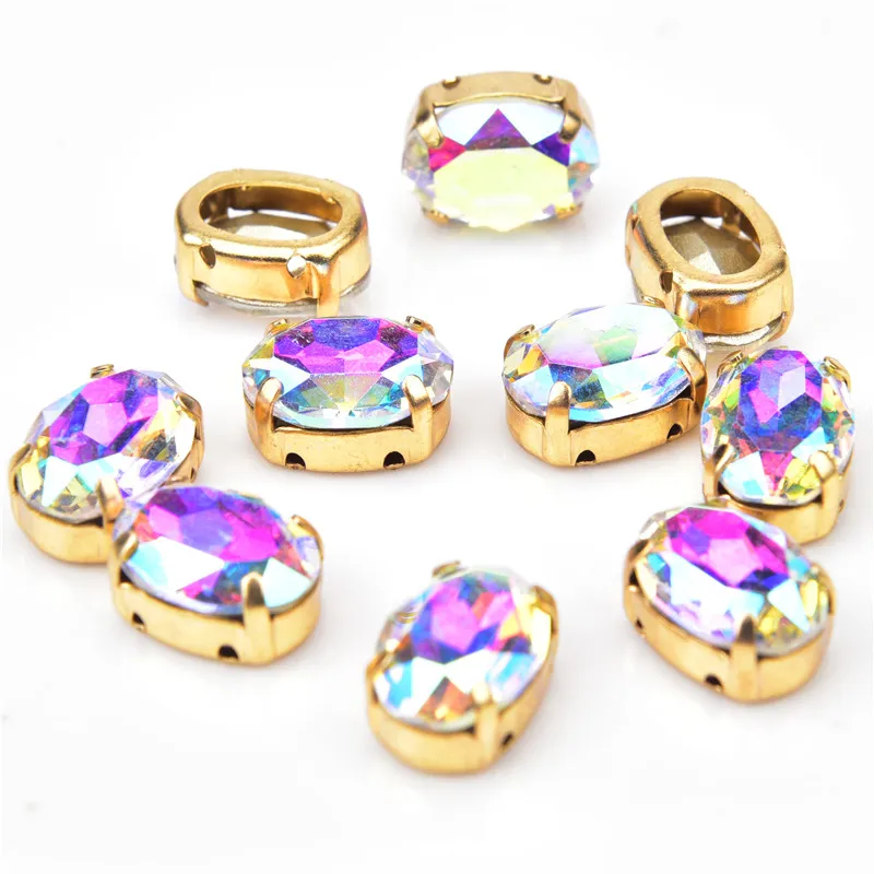 Овальный высокое качество алмаз 10*14 мм 15 шт./упак. опал можно регулировать длину K9