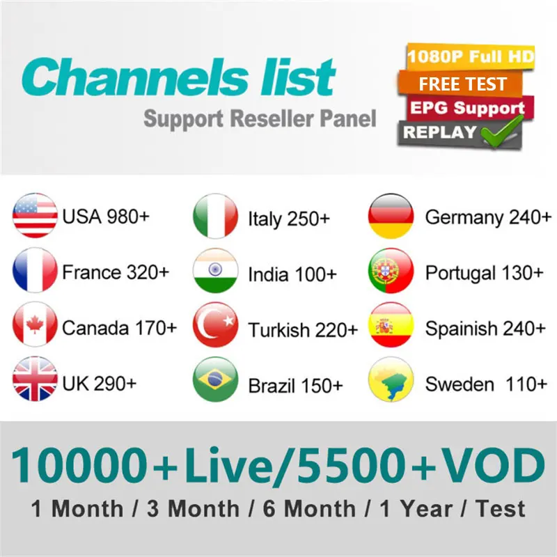 Чешский IP tv подписка Европа Франция Испания Италия Португалия IP tv Abonnement 7400+ прямые каналы для Android BOX m3u mag Smart tv