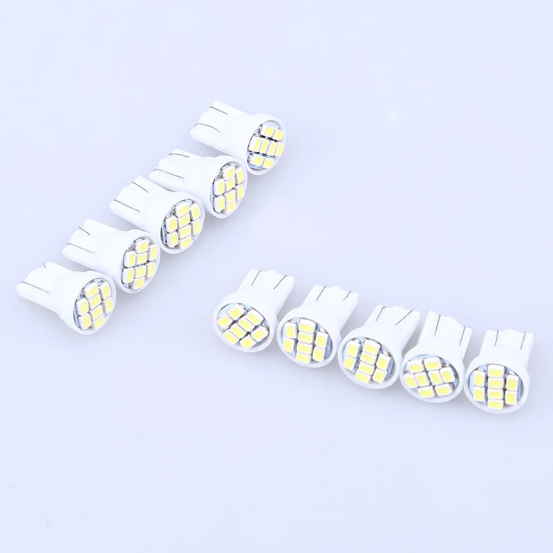 Posbay 10 шт. Micro 8 SMD T10 1206 Автомобильный светодиодный светильник автомобильный