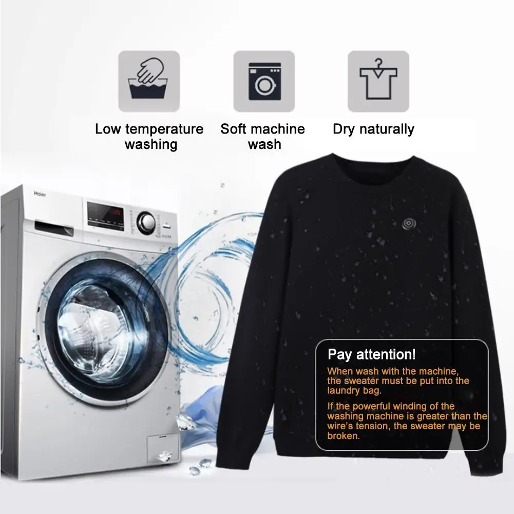 Outdoor Heating Sweater USB Electric Intelligent Warm Sweatshirt Carbon Fiber Heated Jacket for Both Men and Women |